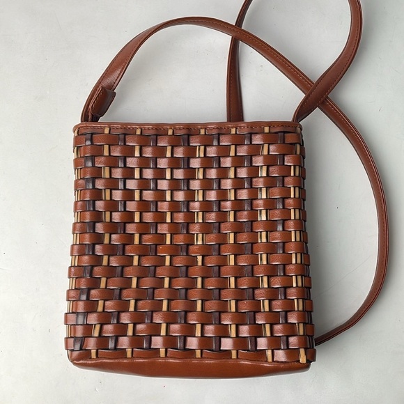 Nine West Vintage Brown Woven Crossbody - Picture 2 of 9